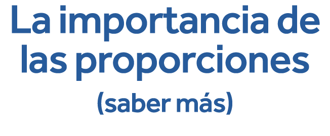 La importancia de las proporciones  saber m s 